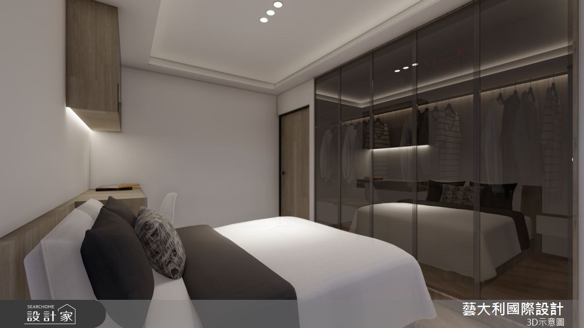 25坪老屋(41~50年)＿現代風臥室更衣間案例圖片＿藝大利國際設計＿藝大利_37之8