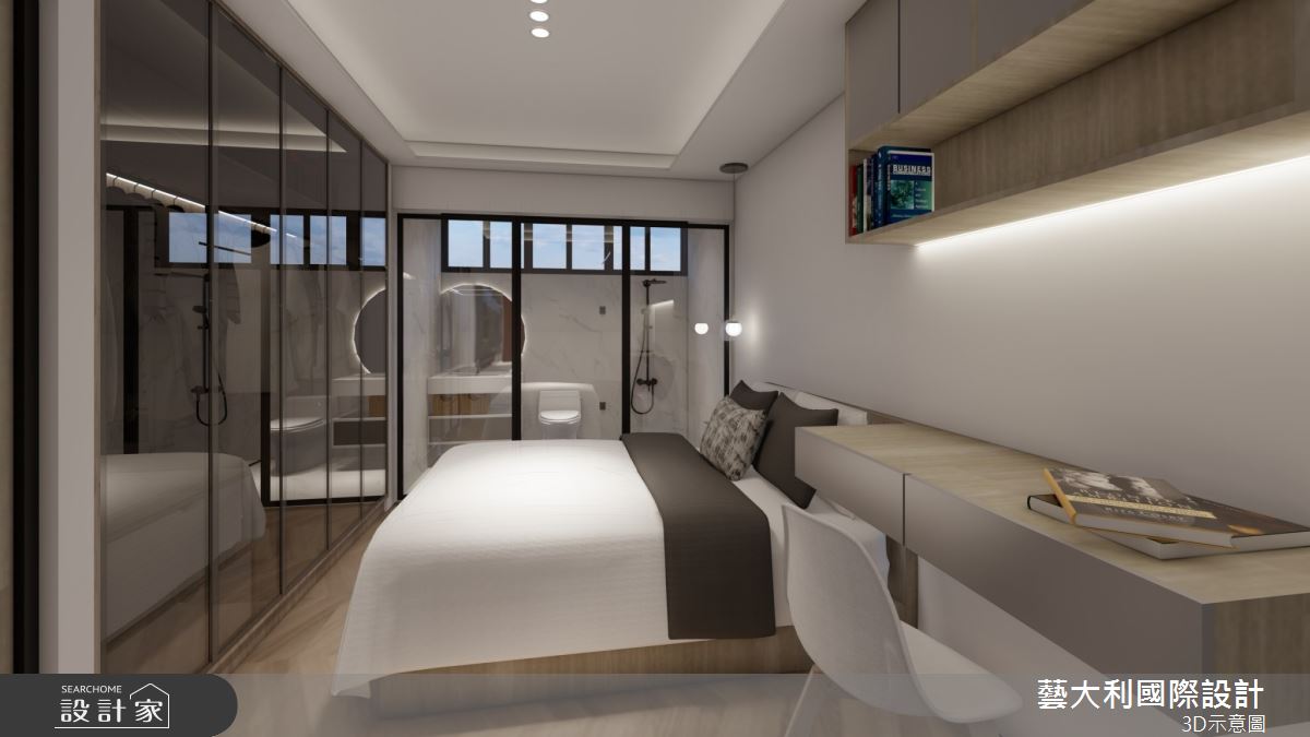 25坪老屋(41~50年)＿現代風臥室更衣間案例圖片＿藝大利國際設計＿藝大利_37之9