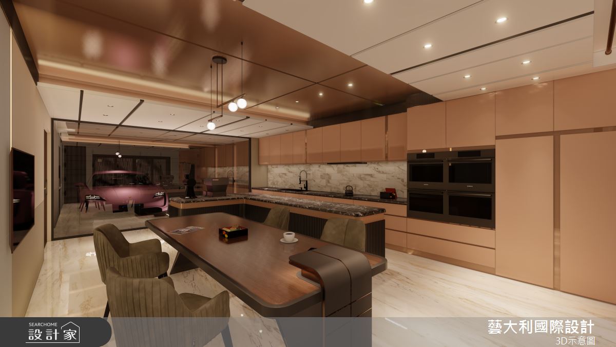 80坪毛胚屋＿奢華風餐廳廚房案例圖片＿藝大利國際設計＿藝大利_39之9