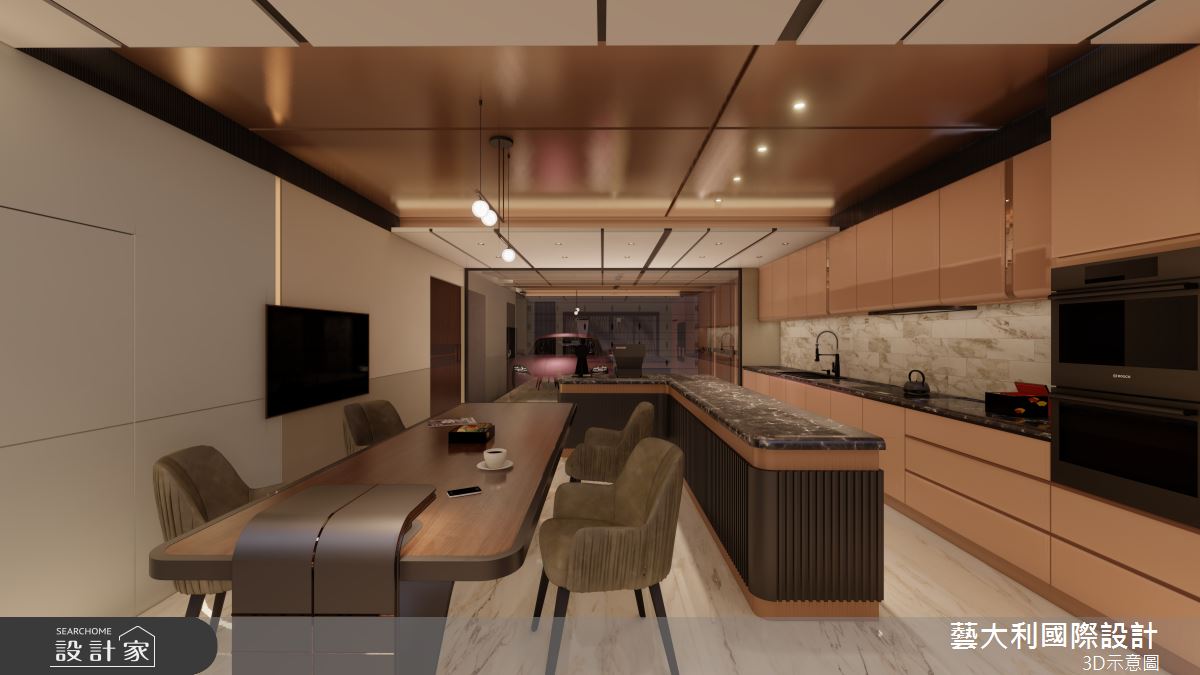 80坪毛胚屋＿奢華風餐廳廚房案例圖片＿藝大利國際設計＿藝大利_39之10