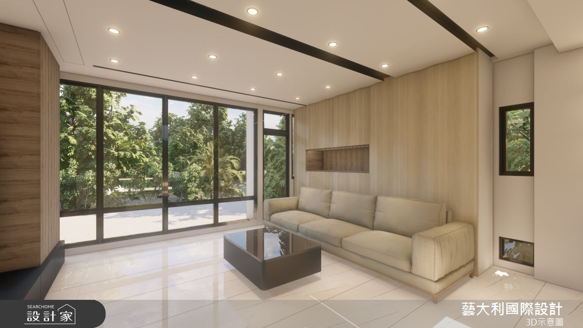 80坪毛胚屋＿奢華風客廳案例圖片＿藝大利國際設計＿藝大利_39之13