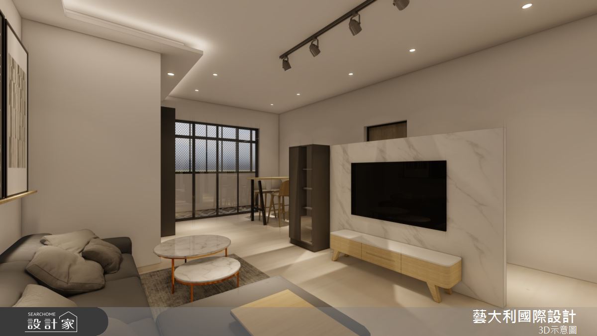 36坪老屋(41~50年)＿現代風客廳案例圖片＿藝大利國際設計＿藝大利_41之2
