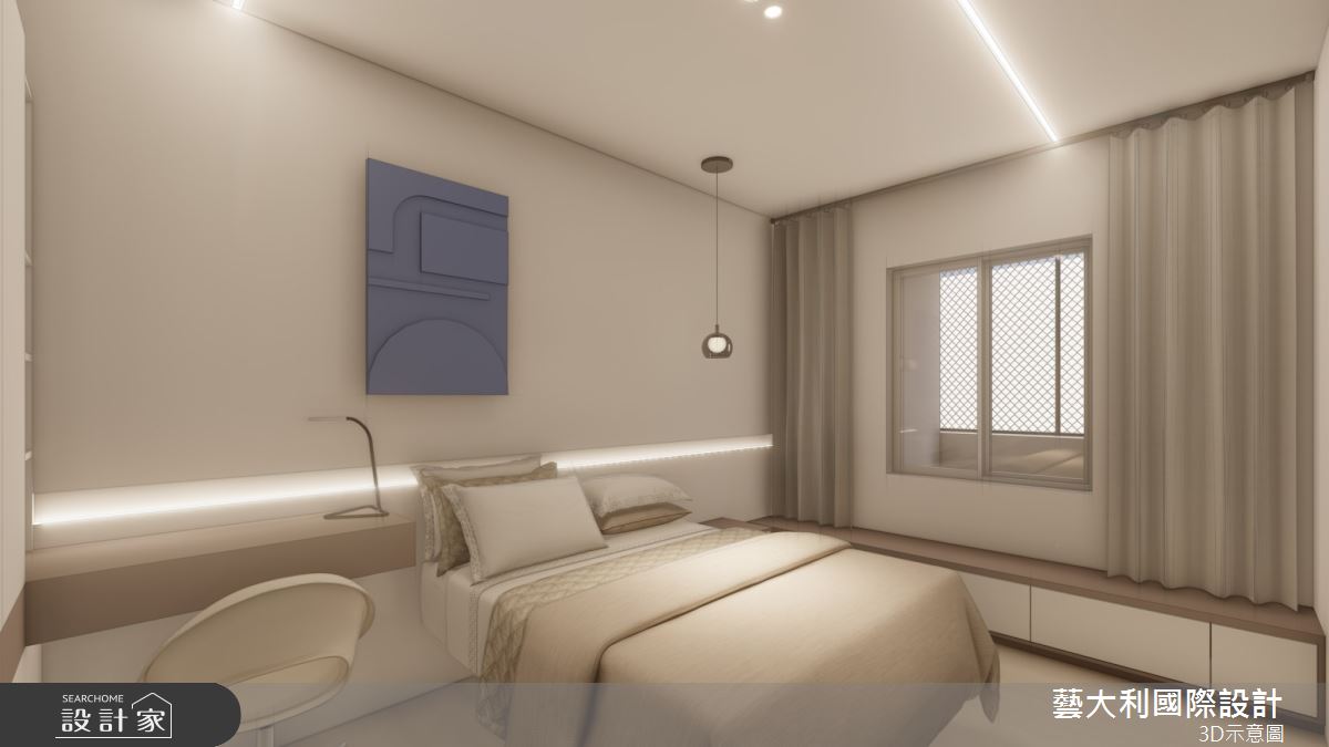 36坪老屋(41~50年)＿現代風臥室案例圖片＿藝大利國際設計＿藝大利_41之105