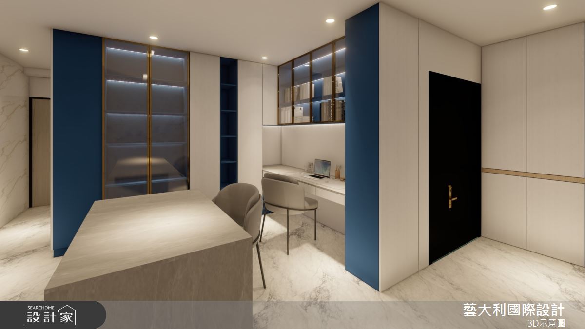 36坪老屋(31~40年)＿飯店風書房案例圖片＿藝大利國際設計＿藝大利_42之8