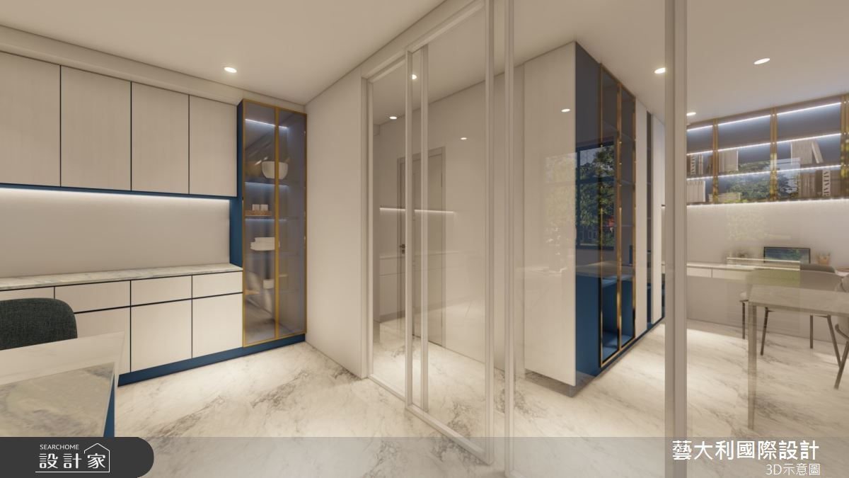 36坪老屋(31~40年)＿飯店風餐廳書房走廊案例圖片＿藝大利國際設計＿藝大利_42之15