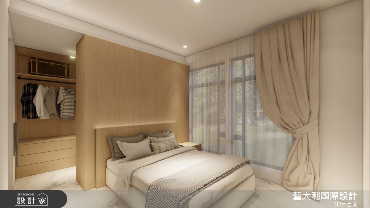 36坪老屋(31~40年)＿飯店風臥室更衣間案例圖片＿藝大利國際設計＿藝大利_42之19