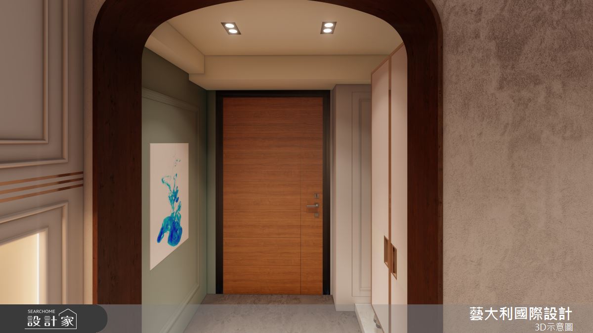 30坪＿法式風玄關案例圖片＿藝大利國際設計＿藝大利_43之1