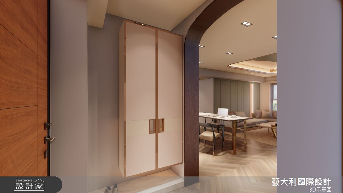 30坪＿法式風玄關案例圖片＿藝大利國際設計＿藝大利_43之1360