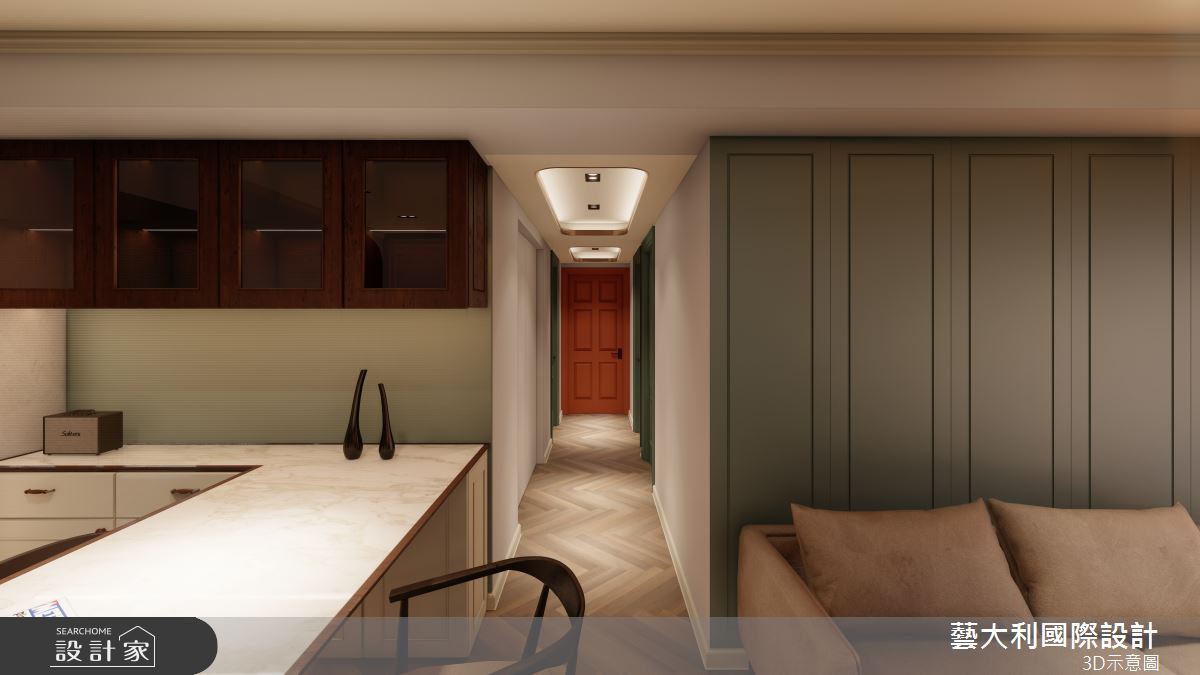 30坪＿法式風客廳餐廳案例圖片＿藝大利國際設計＿藝大利_43之11