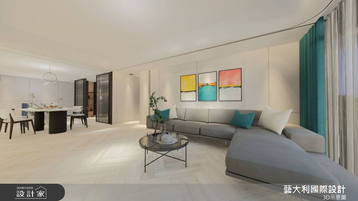 50坪老屋(50年以上)＿現代風客廳餐廳案例圖片＿藝大利國際設計＿藝大利_45之1