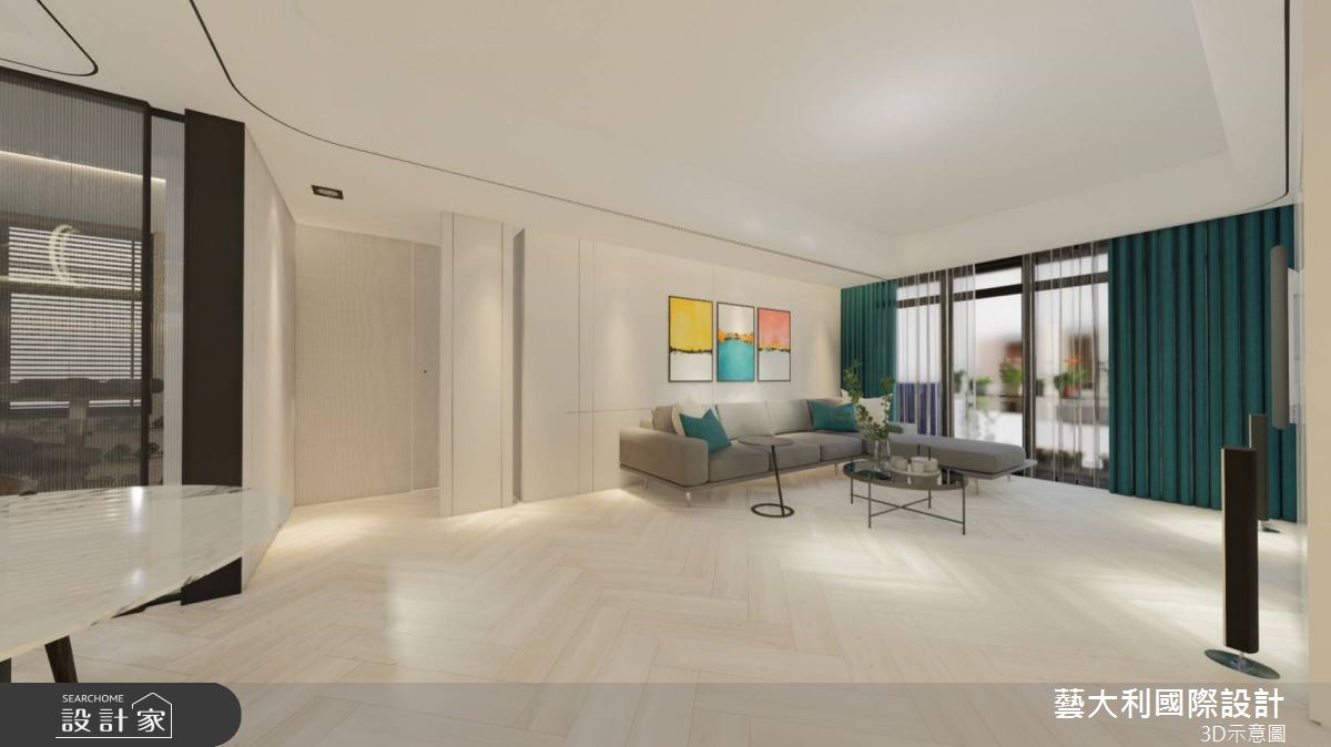 50坪老屋(50年以上)＿現代風客廳案例圖片＿藝大利國際設計＿藝大利_45之3