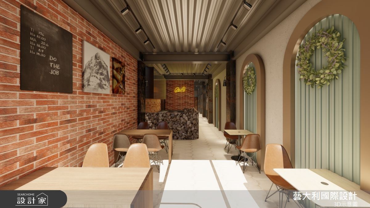 136坪＿復古風商業空間案例圖片＿藝大利國際設計＿藝大利_47.苑裡咖啡-民宿一樓之2