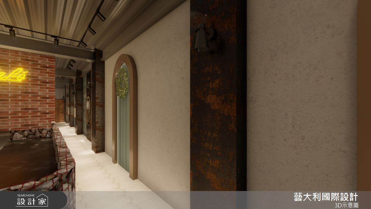 136坪＿復古風商業空間案例圖片＿藝大利國際設計＿藝大利_47.苑裡咖啡-民宿一樓之6