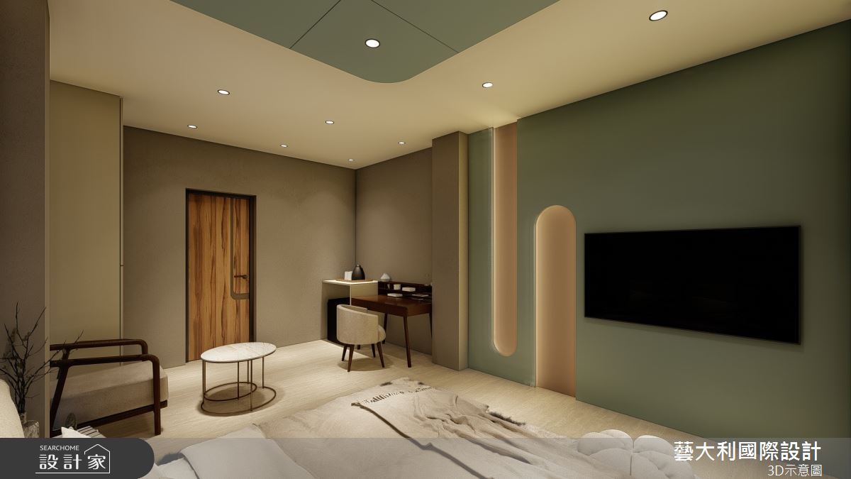 136坪＿復古風商業空間案例圖片＿藝大利國際設計＿藝大利_49.苑裡咖啡-民宿三樓之7