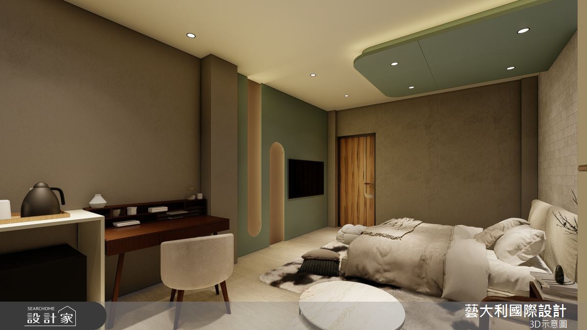 136坪＿復古風商業空間案例圖片＿藝大利國際設計＿藝大利_49.苑裡咖啡-民宿三樓之10