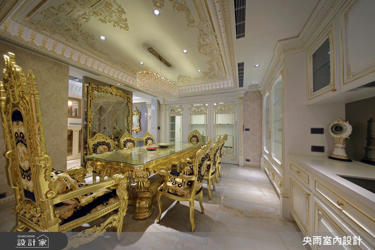 250坪新成屋(5年以下)＿歐式風格餐廳案例圖片＿央雨室內設計＿央雨_桃園龍潭_自地自建_歐式風格之9