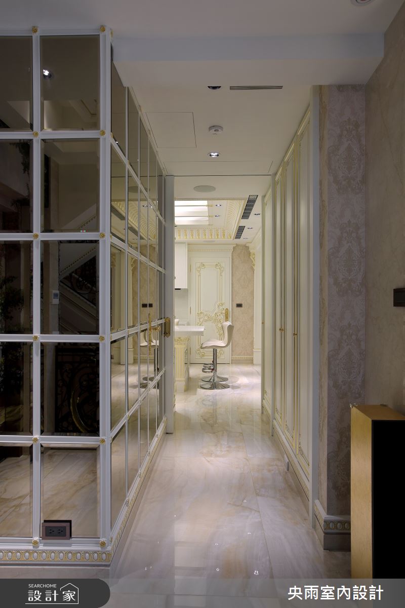 250坪新成屋(5年以下)＿歐式風格走廊案例圖片＿央雨室內設計＿央雨_桃園龍潭_自地自建_歐式風格之14