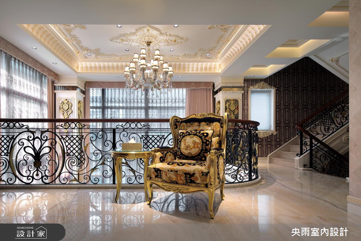 250坪新成屋(5年以下)＿歐式風格樓梯走廊案例圖片＿央雨室內設計＿央雨_桃園龍潭_自地自建_歐式風格之17