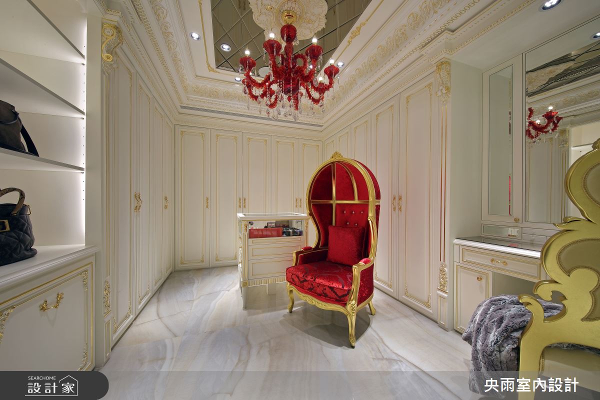 250坪新成屋(5年以下)＿歐式風格更衣間案例圖片＿央雨室內設計＿央雨_桃園龍潭_自地自建_歐式風格之27