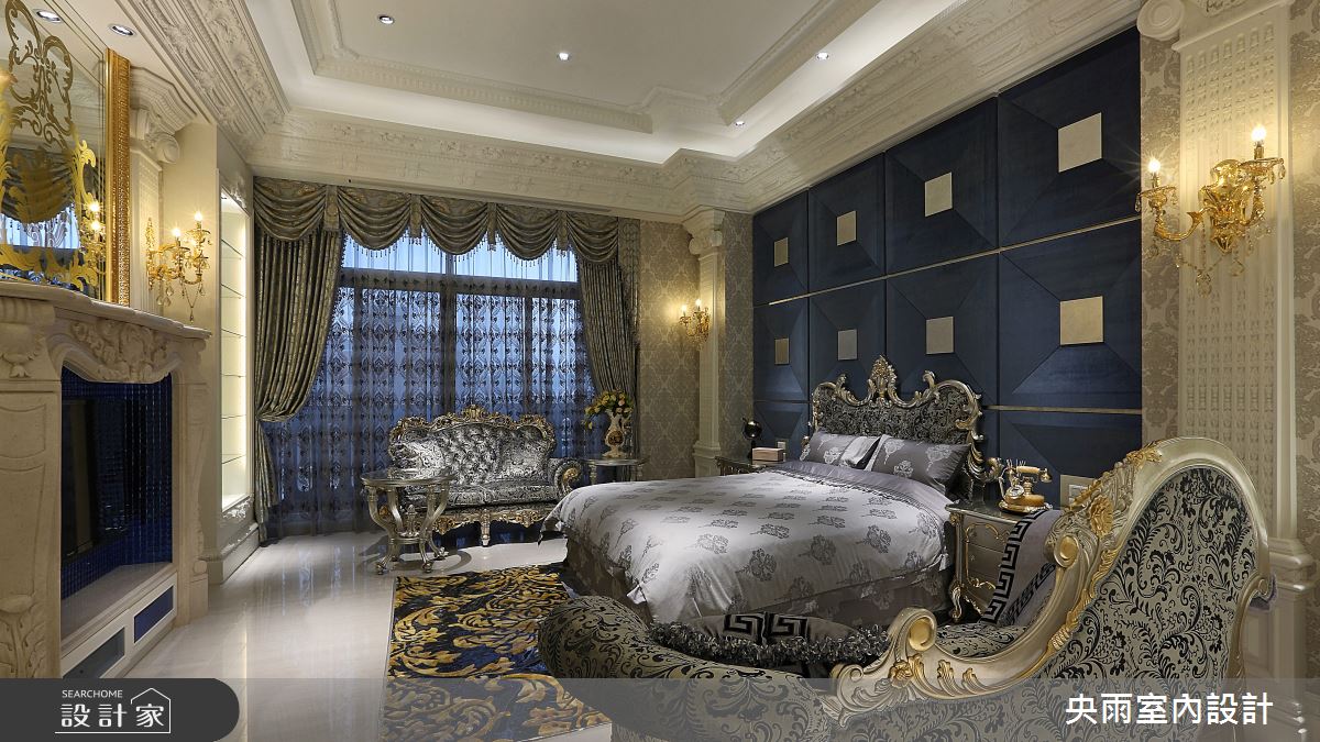 350坪新成屋(5年以下)＿歐式風格臥室案例圖片＿央雨室內設計＿央雨_啟德重機_竹北皇宮_歐式風格之17