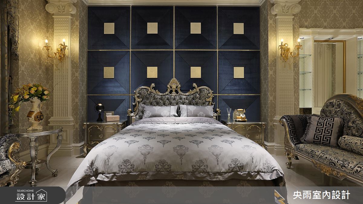 350坪新成屋(5年以下)＿歐式風格臥室案例圖片＿央雨室內設計＿央雨_啟德重機_竹北皇宮_歐式風格之18