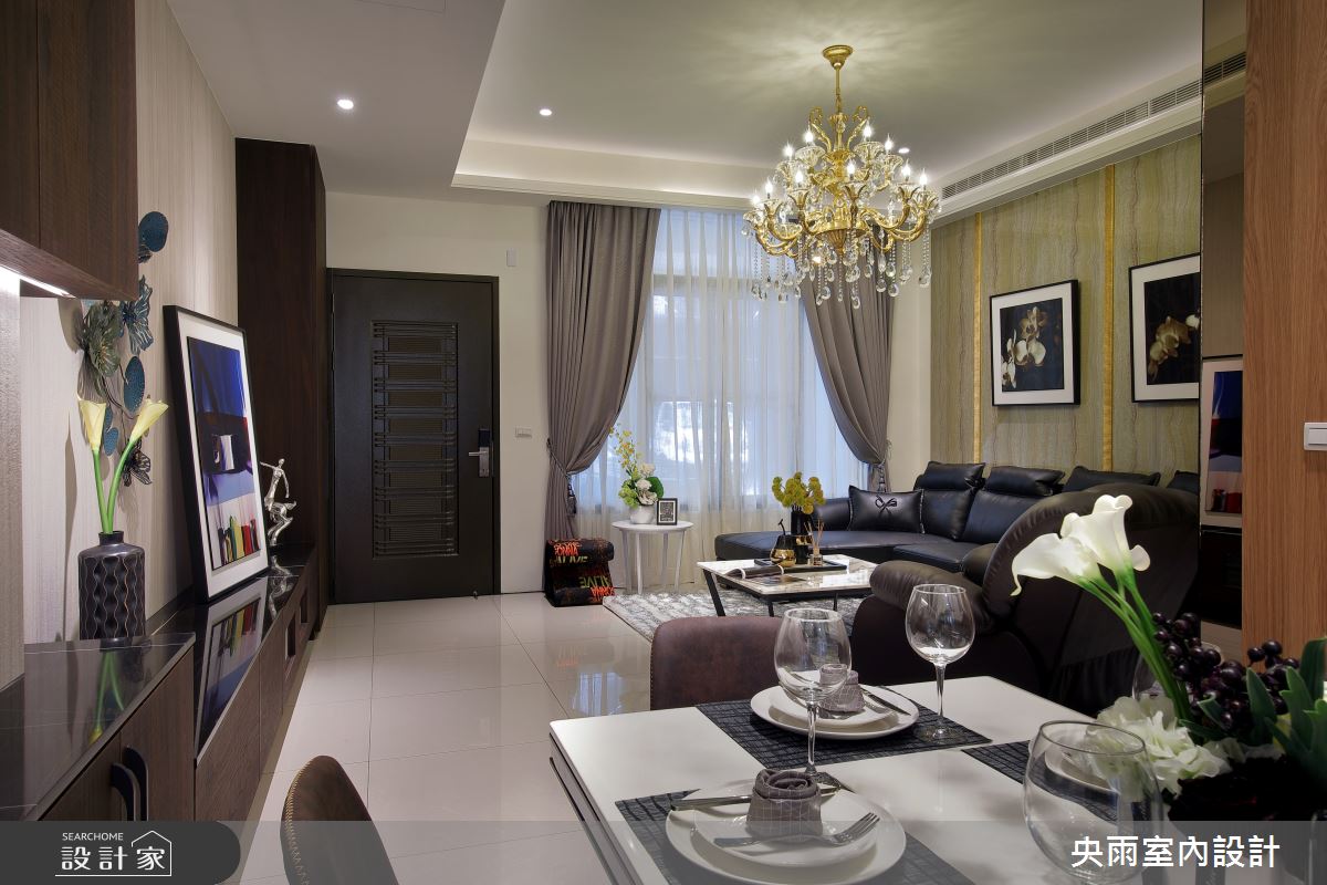 60坪新成屋(5年以下)＿人文風格玄關客廳餐廳案例圖片＿央雨室內設計＿央雨_南投別墅_人文風格之5