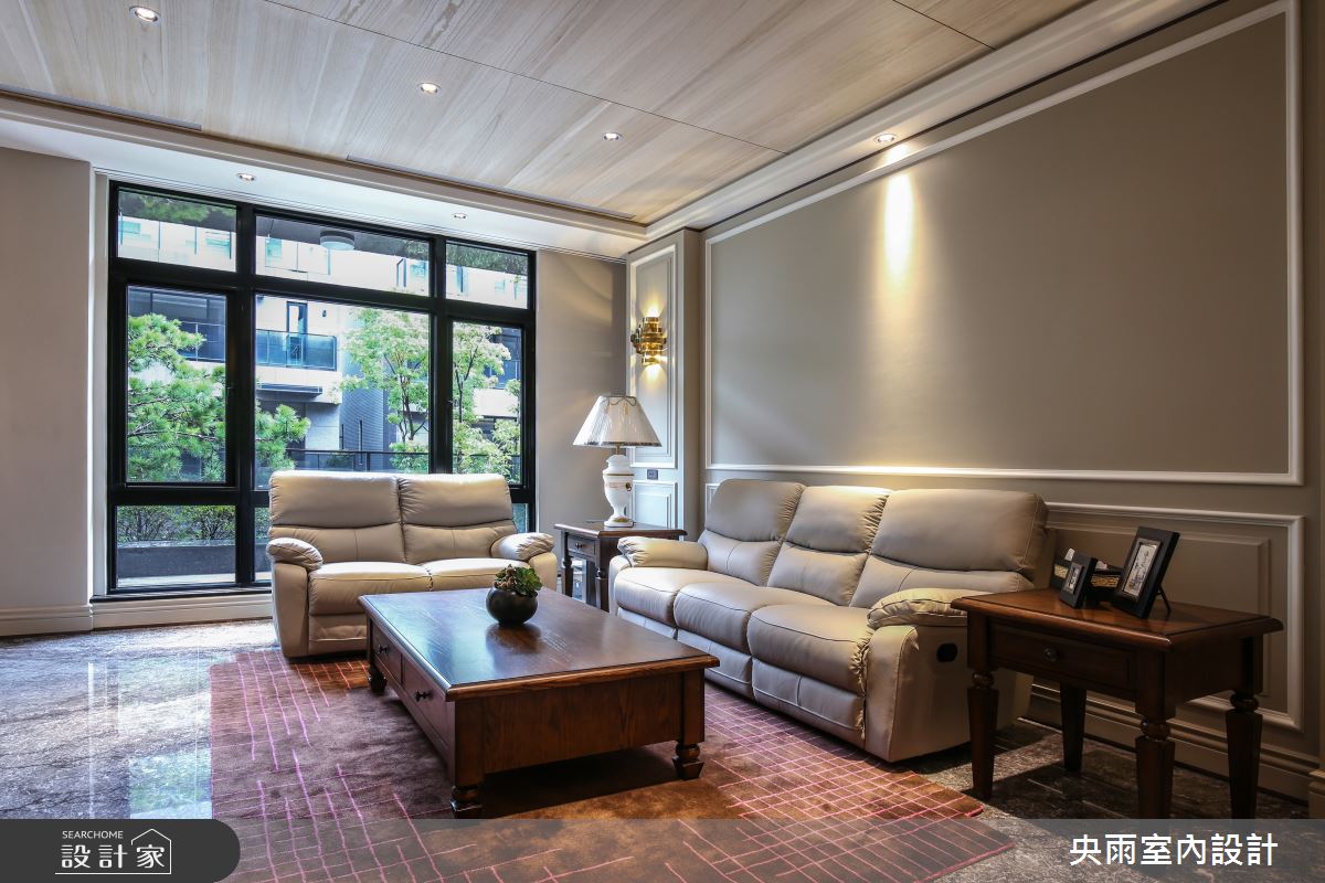 150坪中古屋(5~15年)＿美式風格客廳案例圖片＿央雨室內設計＿央雨_台中獨立森林_美式風格之2