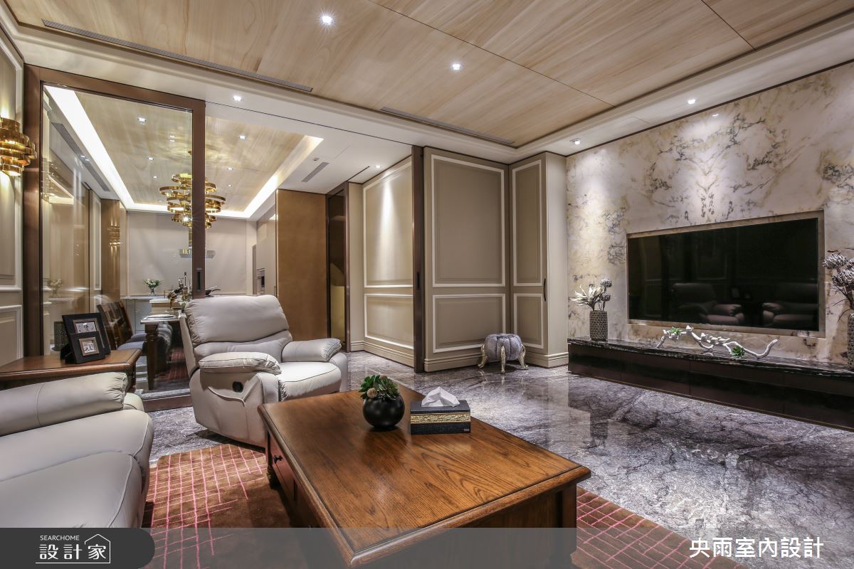 150坪中古屋(5~15年)＿美式風格客廳案例圖片＿央雨室內設計＿央雨_台中獨立森林_美式風格之7