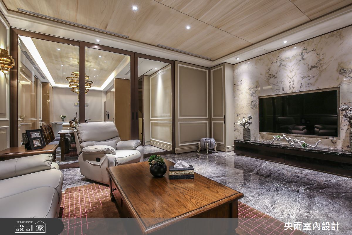 150坪中古屋(5~15年)＿美式風格客廳案例圖片＿央雨室內設計＿央雨_台中獨立森林_美式風格之8