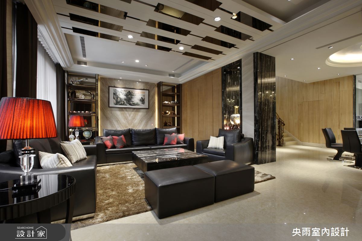 80坪＿人文風格客廳案例圖片＿央雨室內設計＿央雨_竹南自地自建_人文風格之1