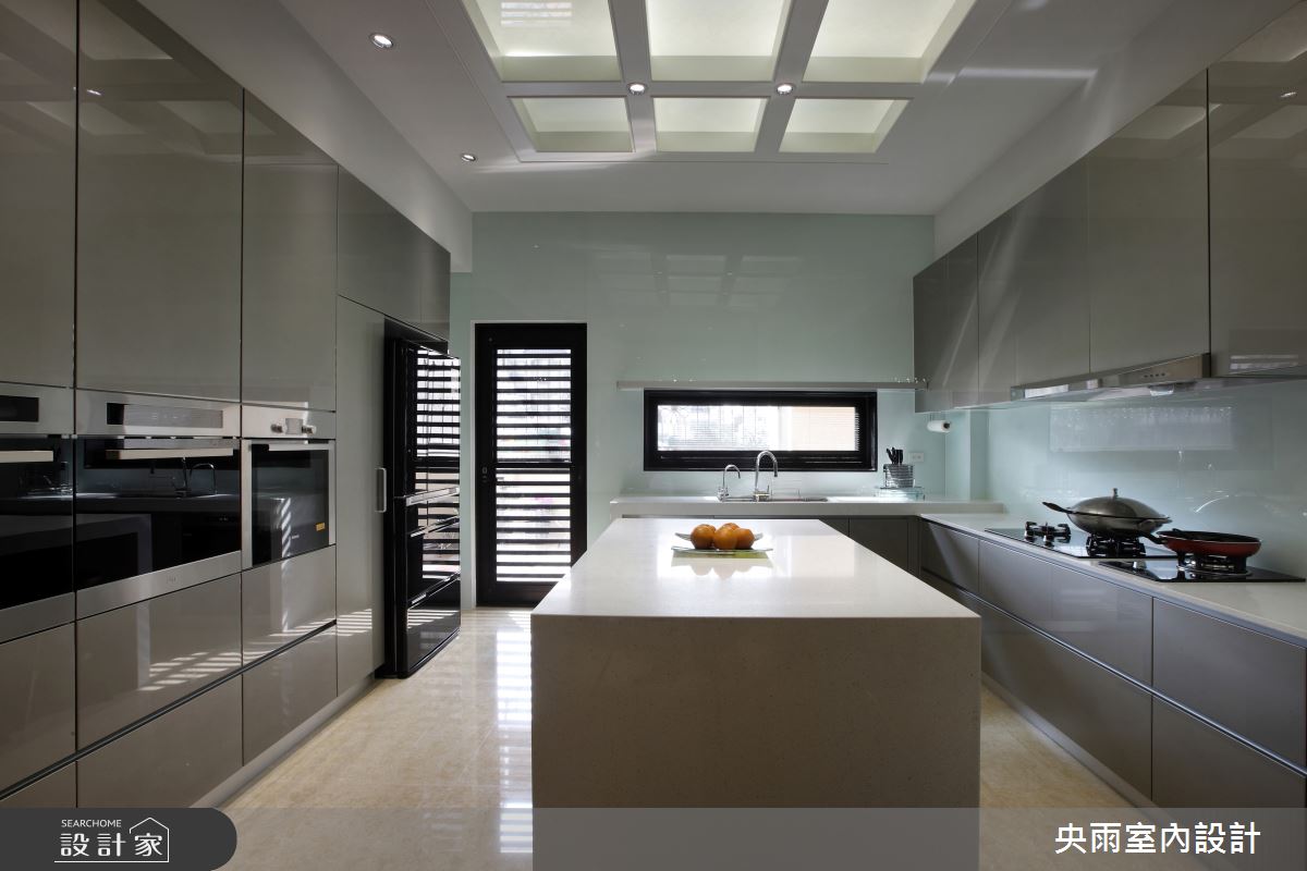 80坪＿人文風格廚房中島案例圖片＿央雨室內設計＿央雨_竹南自地自建_人文風格之4