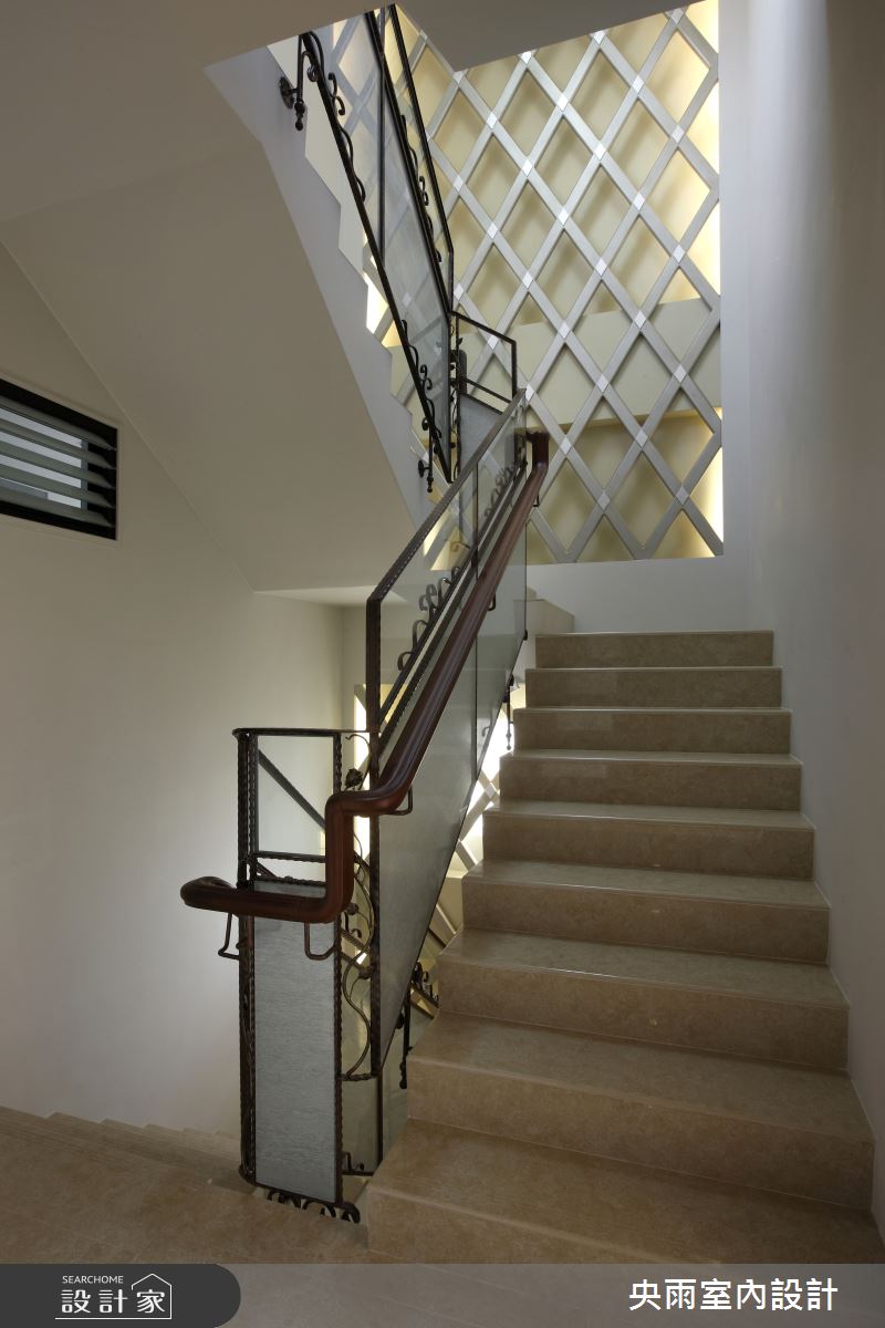 80坪＿人文風格樓梯案例圖片＿央雨室內設計＿央雨_竹南自地自建_人文風格之12