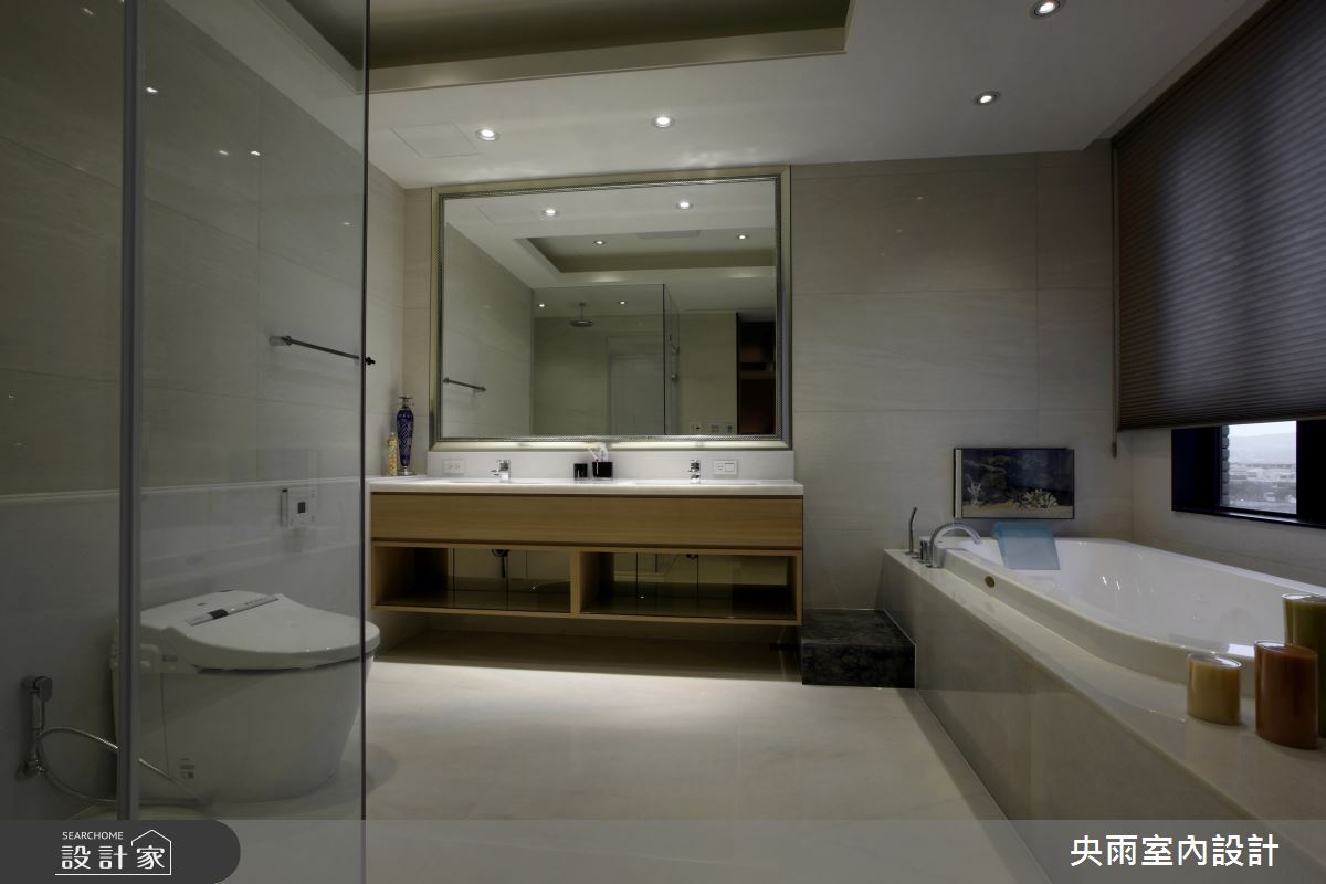 80坪毛胚屋＿輕奢華風格浴室案例圖片＿央雨室內設計＿央雨_台中七期寶輝世紀_輕奢華風格之11