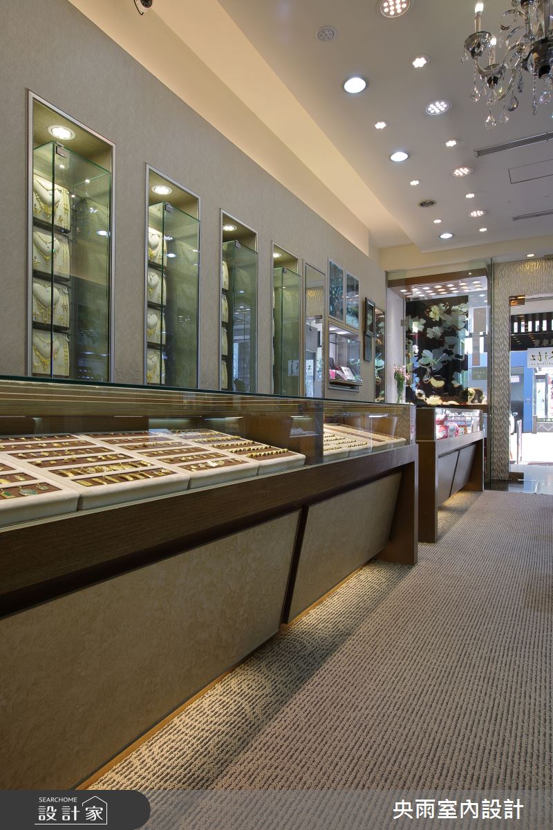 60坪中古屋(5~15年)＿人文風格商業空間案例圖片＿央雨室內設計＿央雨_台中_麗緻珠寶_珠寶店之4