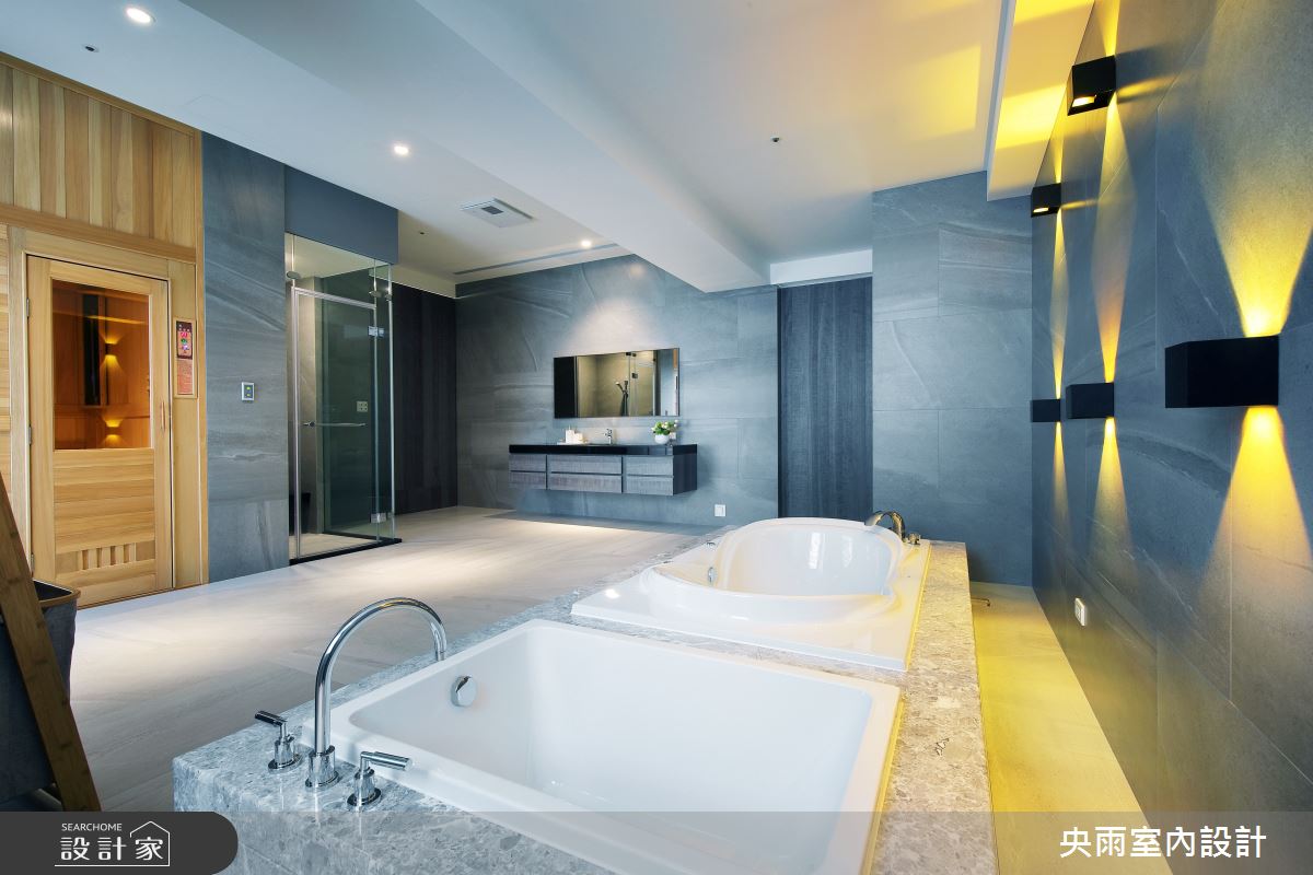 60坪新成屋(5年以下)＿輕奢華風格浴室案例圖片＿央雨室內設計＿央雨_台中_寶輝秋紅谷_輕奢華風格之16