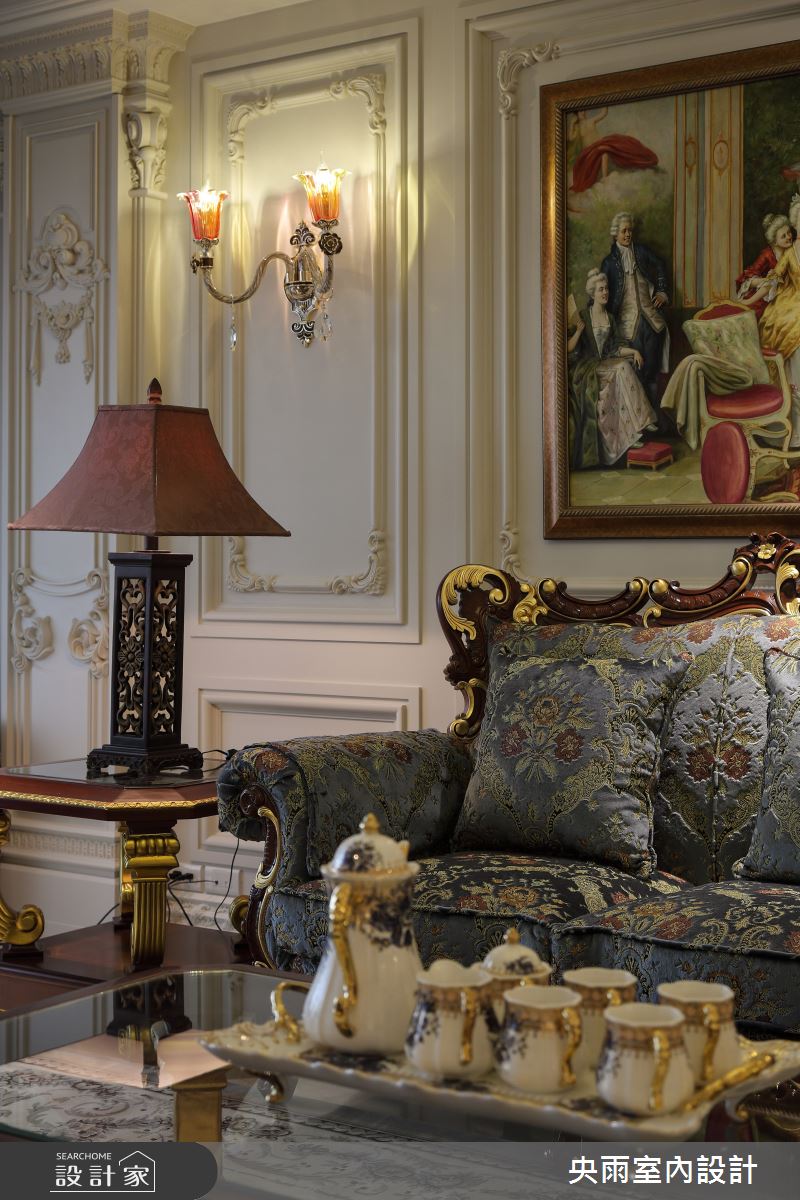 80坪中古屋(5~15年)＿歐式風格客廳案例圖片＿央雨室內設計＿央雨_中悅_歐式風格之7