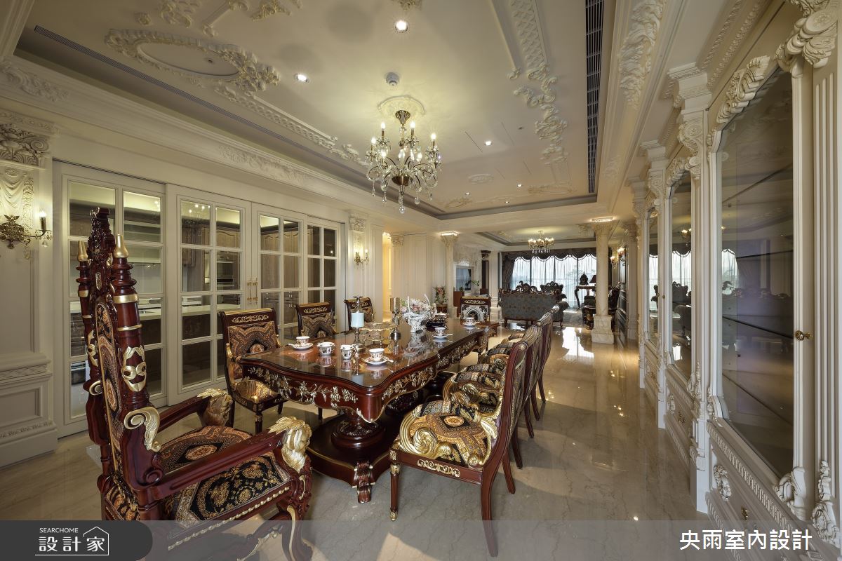 80坪中古屋(5~15年)＿歐式風格餐廳案例圖片＿央雨室內設計＿央雨_中悅_歐式風格之10