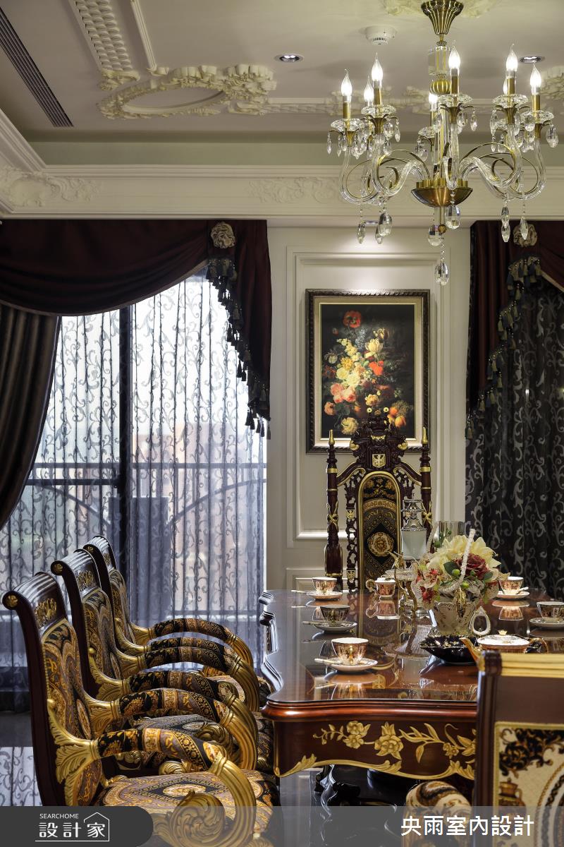 80坪中古屋(5~15年)＿歐式風格餐廳案例圖片＿央雨室內設計＿央雨_中悅_歐式風格之11