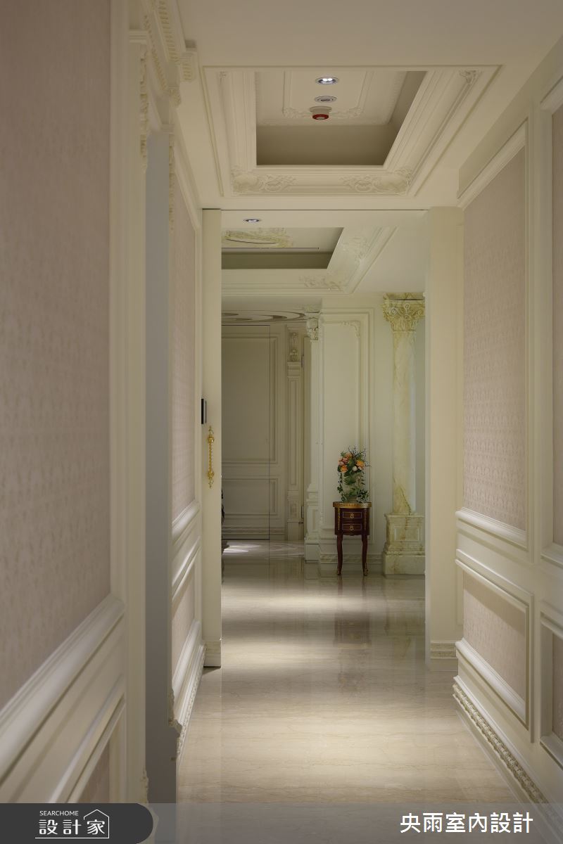 80坪中古屋(5~15年)＿歐式風格走廊案例圖片＿央雨室內設計＿央雨_中悅_歐式風格之13