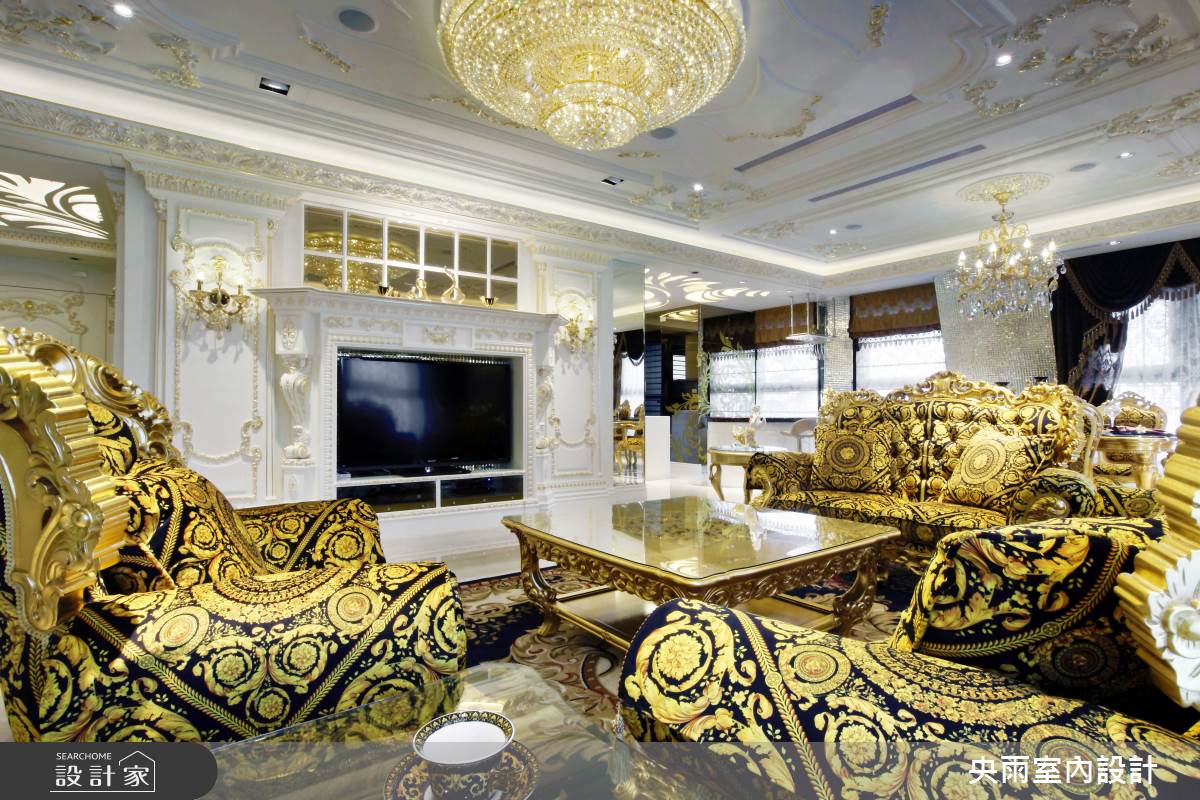 20坪新成屋(5年以下)＿歐式風格客廳案例圖片＿央雨室內設計＿央雨_台北_阿曼大樓_歐式風格之2