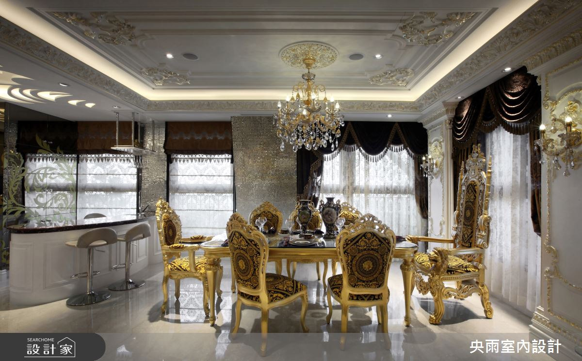 20坪新成屋(5年以下)＿歐式風格餐廳吧檯案例圖片＿央雨室內設計＿央雨_台北_阿曼大樓_歐式風格之4