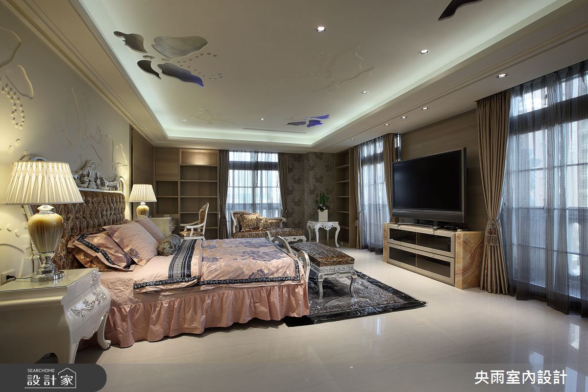 180坪新成屋(5年以下)＿歐式風格臥室案例圖片＿央雨室內設計＿央雨_歐式風格_180坪之15