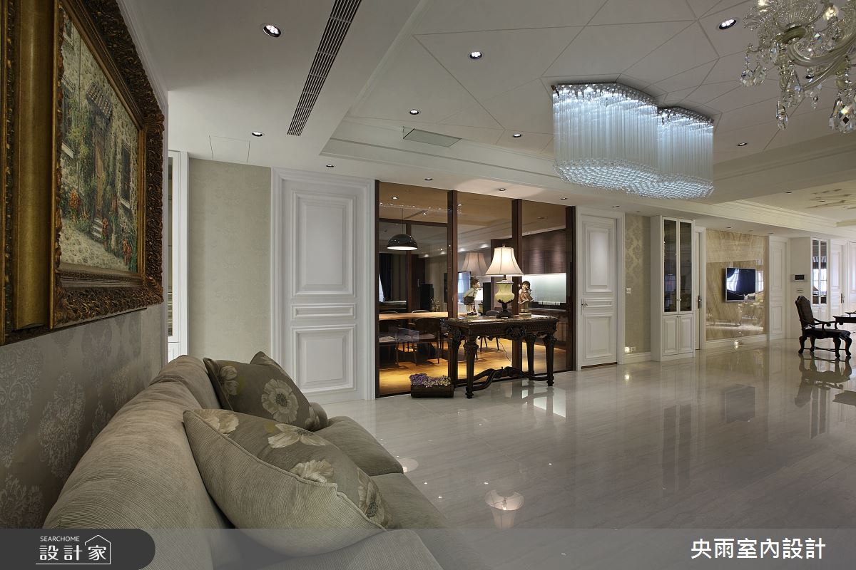 180坪＿輕奢美式風格玄關案例圖片＿央雨室內設計＿央雨_輕奢美式風格之2