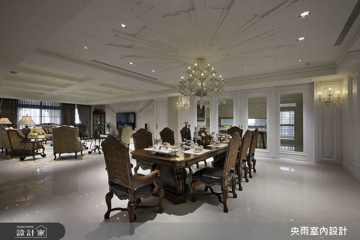 180坪＿輕奢美式風格餐廳案例圖片＿央雨室內設計＿央雨_輕奢美式風格之5