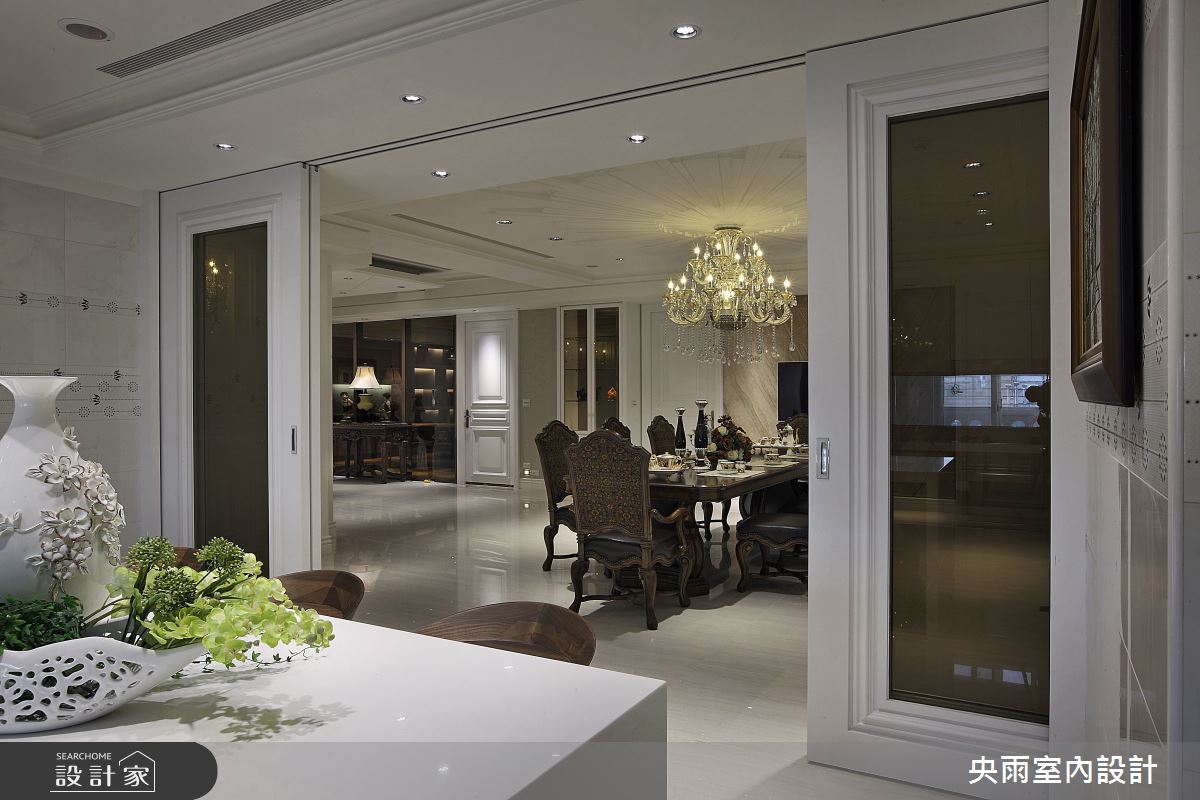 180坪＿輕奢美式風格餐廳中島案例圖片＿央雨室內設計＿央雨_輕奢美式風格之9