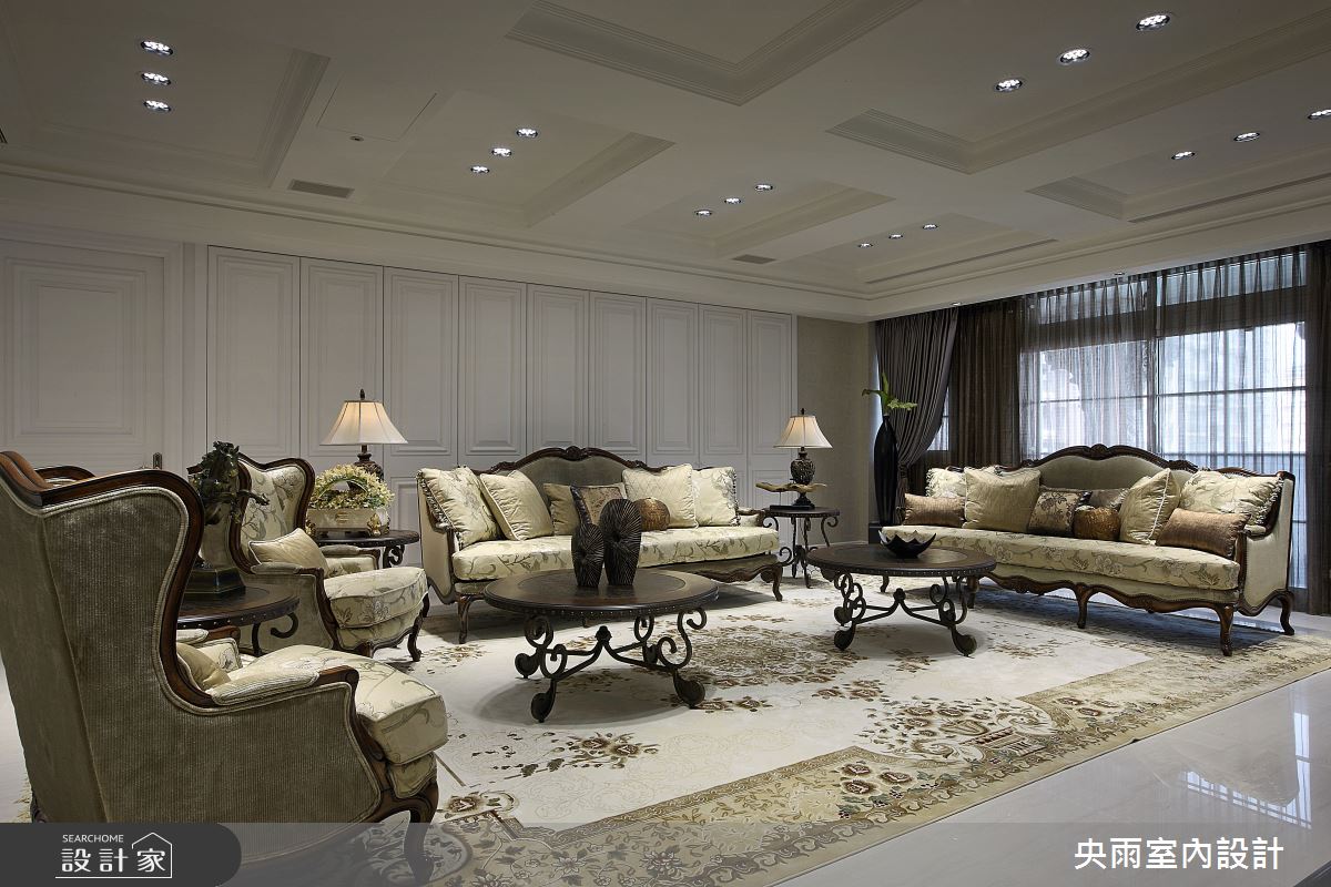 180坪＿輕奢美式風格客廳案例圖片＿央雨室內設計＿央雨_輕奢美式風格之14