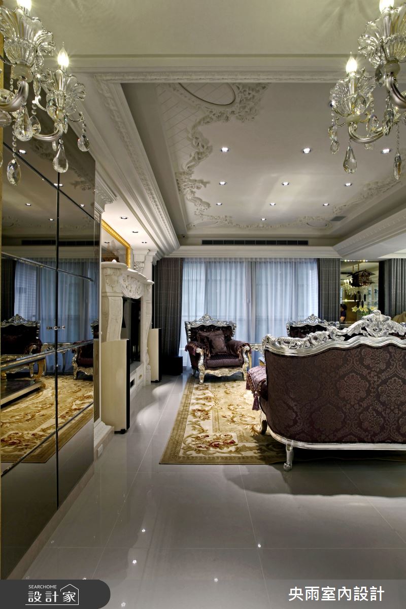 70坪＿新潮歐式風格客廳案例圖片＿央雨室內設計＿央雨_新竹雲鼎_新潮歐式風格之1