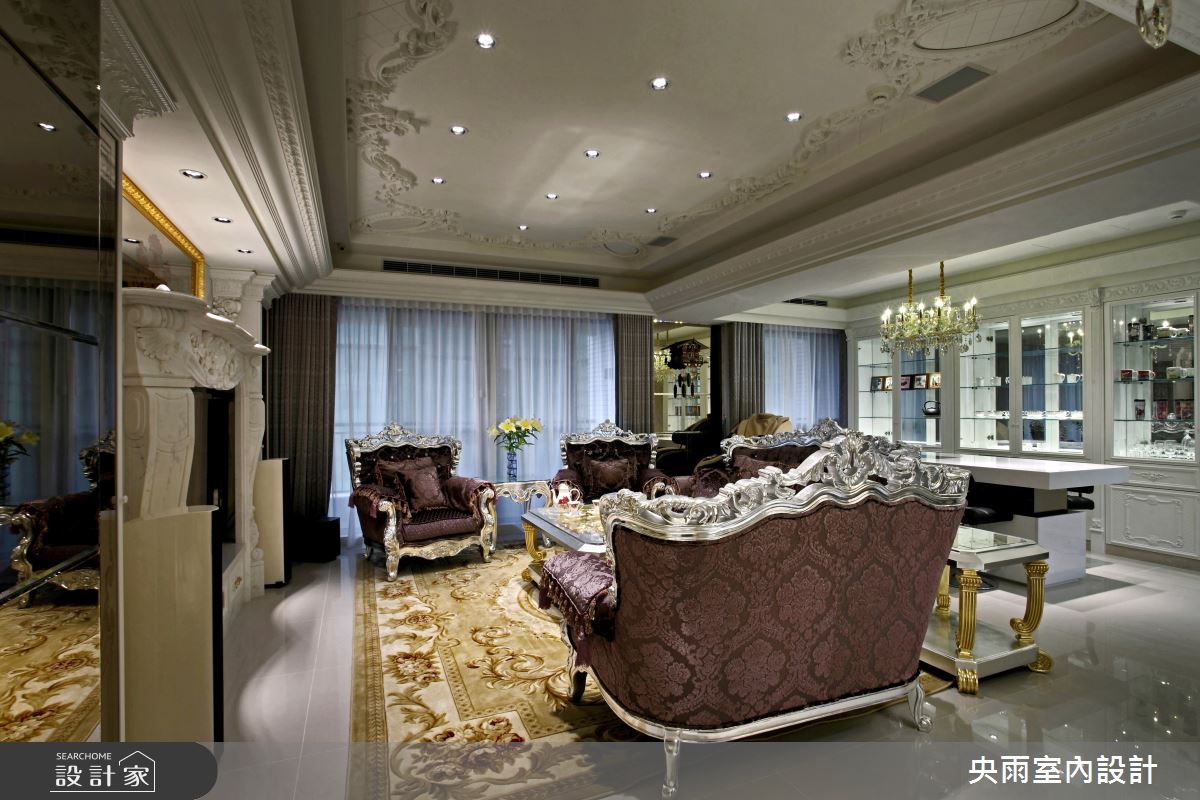 70坪＿新潮歐式風格客廳案例圖片＿央雨室內設計＿央雨_新竹雲鼎_新潮歐式風格之2