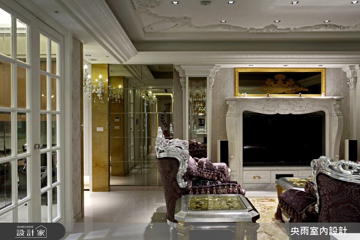 70坪＿新潮歐式風格客廳案例圖片＿央雨室內設計＿央雨_新竹雲鼎_新潮歐式風格之3