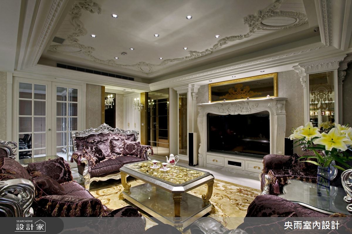 70坪＿新潮歐式風格客廳案例圖片＿央雨室內設計＿央雨_新竹雲鼎_新潮歐式風格之4